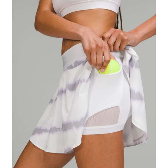 Lululemon SZ 4 Court Rival High-Rise Long Transverse Lilac Multi Skort - Picture 1 of 9